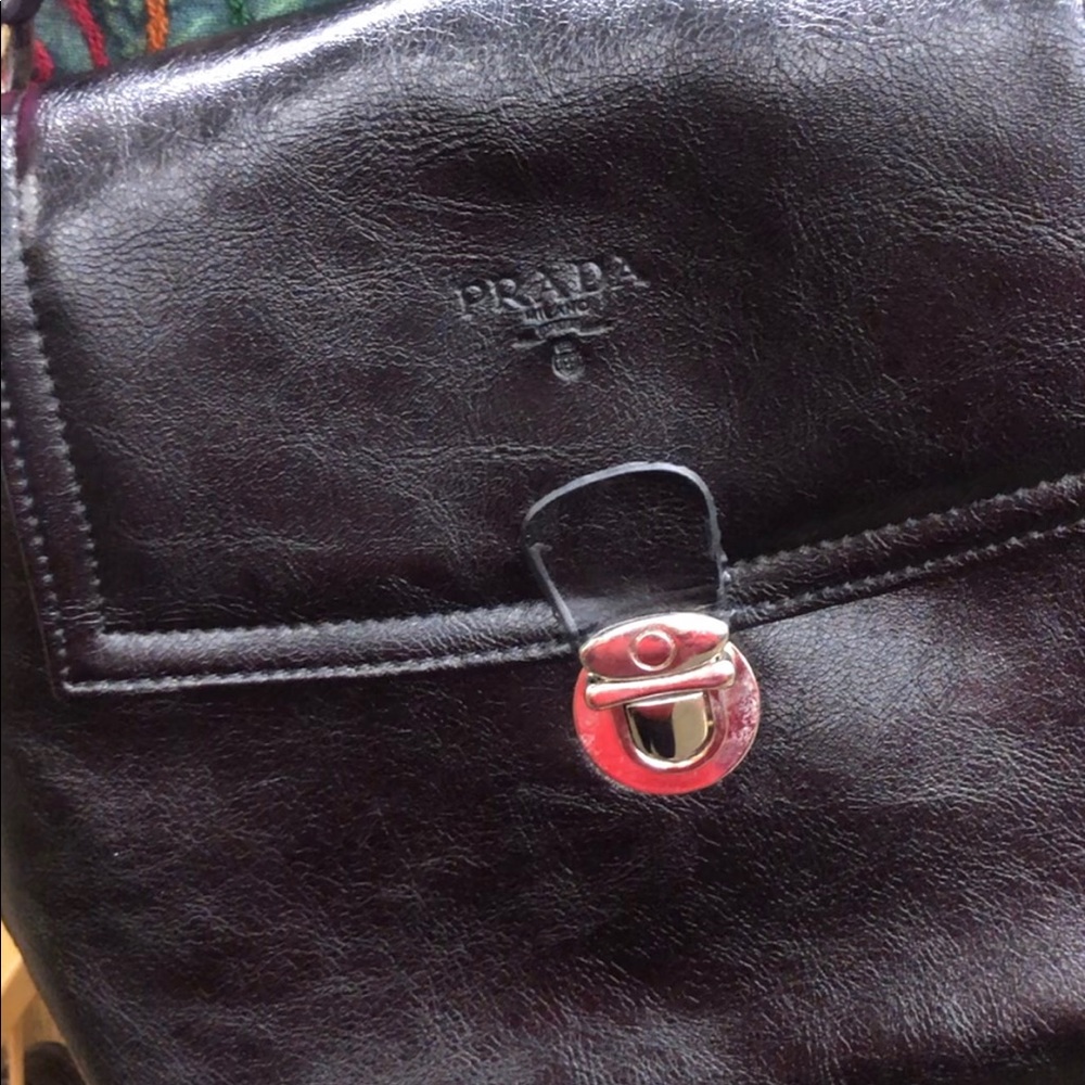 Vintage black small shoulder bag purse made by me